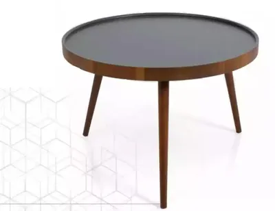 Image de Rund Küche Esstisch Couchtisch Farbe Braun Stil Modern Holz