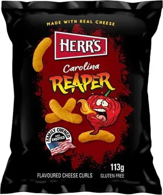 Produktbild von Herr´s Carolina Reaper Käseflips (sehr scharf) 113g