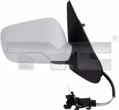 Produktbild von TYC 337-0041 Außenspiegel Seitenspiegel Rechts für VW Polo Schrägheck (6N1) Konvex Grundiert