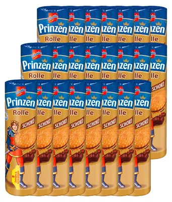 Immagine prodotto di DeBeukelaer Mega Prinzenrolle biscotti al cioccolato doppi 400g confezione da 23 pezzi