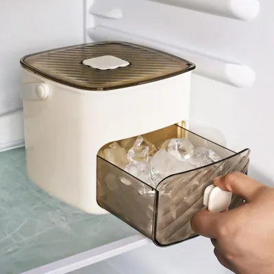Obrázek produktu pro Výrobník ledu s zásobníkem na 48 kostek ledu – včetně kleští a košíku.