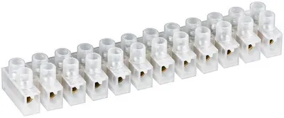 Produktbild von Lüsterklemme, 6mm², 12er Reihe, transparent