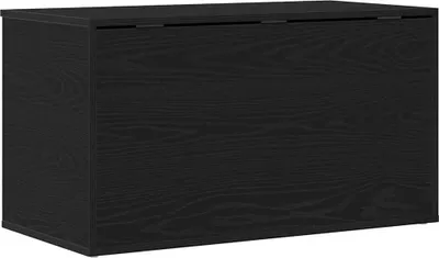 Obrázok produktu pre vidaXL Úložný box čierny dubový vzhľad 84 x 42 x 46 cm
