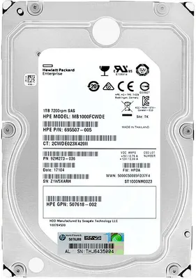 Produktbild von Festplatte Hp Mb1000Fcwde 1Tb 3.5'' 6G Dp Sas 7.2K 695507-005