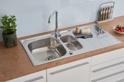 Produktbild von Edelstahl Einbauspüle Spülbecken Küchenspüle Spüle 100 x 50 cm Respekta Miami