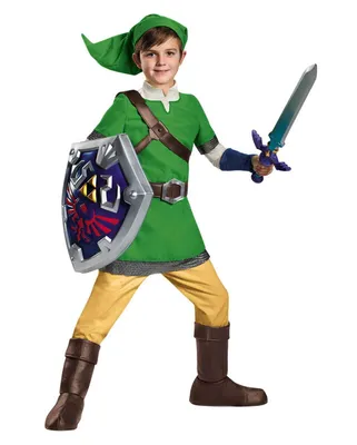 Produktbild von Deluxe Legend of Zelda Kostüm für Kinder an Fasching Größe: XL