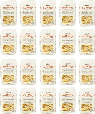 Produktbild von 20x Rummo Penne Rigate N°66 Pasta Lenta Lavorazione Teigwaren aus Hartweizengrieß Bronze-Zeichnung 500g