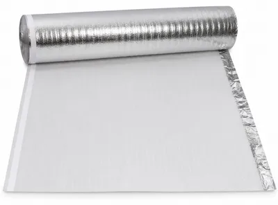 Produktbild von EPE Trittschalldämmung 2mm mit Alufolie & Klebestreifen | 22m² Dampfbremse