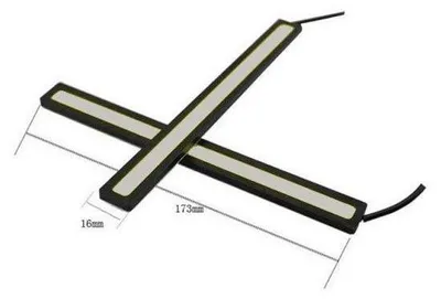 Immagine prodotto di Set da 2 luci diurne a LED per auto (12 V, COB DRL) – 17 cm, blu