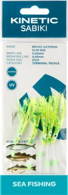 Zdjęcie produktu dla Kinetic Sabiki mała kałamarnica makrela/ dorsz, zielona/błyszcząca
