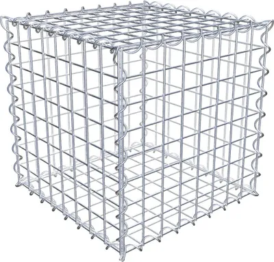Obrázek produktu pro Gabion 40 cm x 40 cm x 40 cm (D x V x H), velikost ok 5 cm x 5 cm, spirála