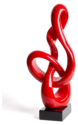 Produktbild von Abstrakte Notenschlüssel-Skulptur als moderne Kunstfigur für Musikliebhaber