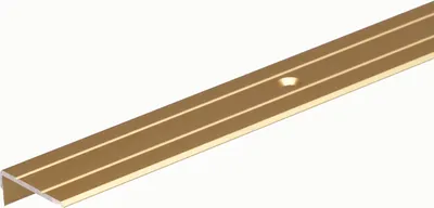 Produktbild von Alberts Treppenkanten-Schutzprofil | Aluminium, goldfarbig eloxiert | 1000 x 25 x 10 mm