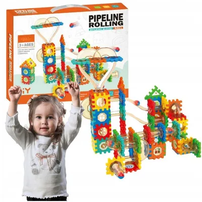 Produktbild von ProNice Konstruktionsbausteine Kugelbahn Set 246 Teile