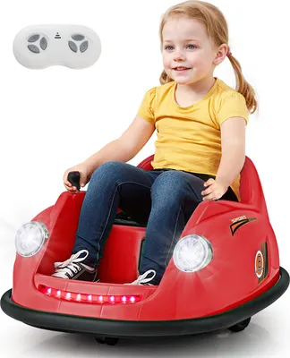 Produktbild von COSTWAY 12V Autoscooter Kinder, Elektro Bumper Car Elektroscooter für Kinder von 2–5 Jahren (Rot)