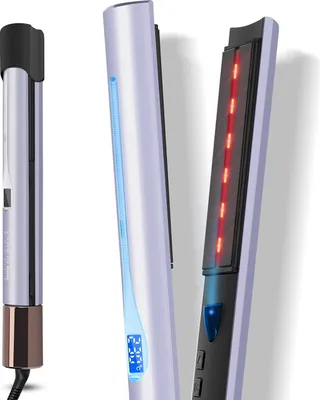 Produktbild von 2 IN 1 Glätteisen Locken und Glätten, Infrarot- und Ionen-Therapie, Anti-Frizz- und Glanz-Effekt, 14 Temperatur-Einstellungen 100-230℃