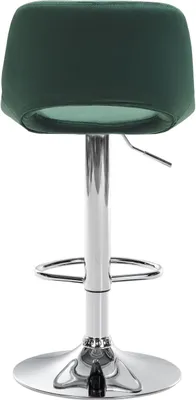Produktbild von Barhocker Camden Samt chrom grün