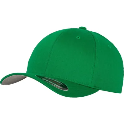 Produktbild von FLEXFIT 6277 | Wooly Combed Cap / Kappe / Mütze / Hut Stabile Front - Farbe: Pepper Green - Größe: Youth