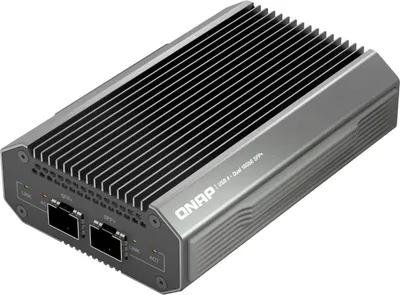 Produktbild von QNAP QNA-UC10G2SF - Netzwerkadapter - USB4 / Thunderbolt 4 - 10 Gigabit SFP+ x 2