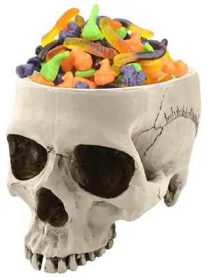 Schedel-Blumenvasen, Hars, Halloween-Dekoration, 1 Stück