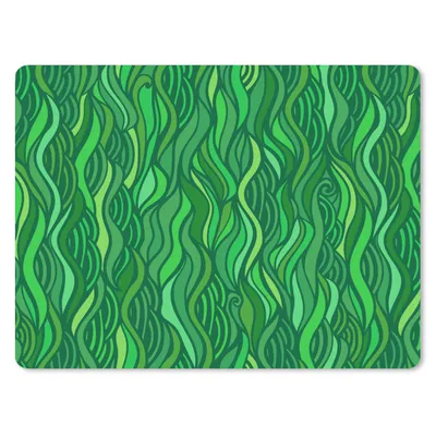 Produktbild von MuchoWow® Mauspad Mousepad Seegras - Muster - Grün 23x19 cm - Mousepads - Maus Mat - Pad - Mausunterlage - Schreibtischunterlage - Mauspad