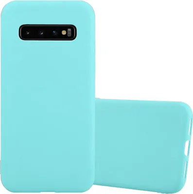 Immagine prodotto di Cadorabo custodia per Samsung Galaxy S10 PLUS custodia protettiva in blu custodia del telefono cellulare TPU silicone custodia cover