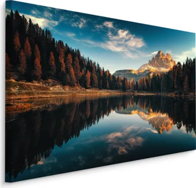 Produktbild von Fabelhafte Canvas LEINWAND BILDER 100x70 cm XXL Kunstdruck Natur Berge Landschaft
