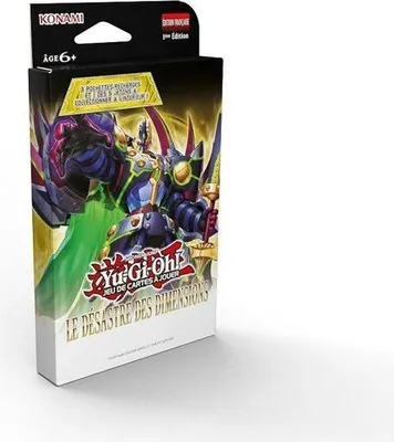 Obrázek produktu pro Booster Pack Yu-Gi-Oh! Katastrofa dimenzí, balení po 3 kusech, 28 karet včetně 1 exkluzivní žetonové karty