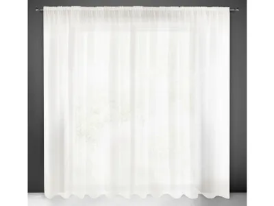 Produktbild von Design 91, Hotová záclona s riasiacou páskou - Rebecca krémová vintage, š. 3,5 m x d. 2,5 m