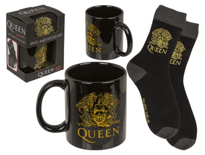 Produktbild von Geschenkset QUEEN - Tasse und Socken - Geschenkset - Musikband