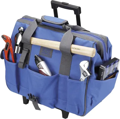 Produktbild von Nylon-Trolleytasche mit Rädern - Einkaufstrolley - Einkaufstasche - Tasche mit Rädern - Reisetrolley