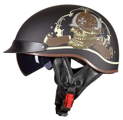 Produktbild von Offener Motorradhelm – Retro-Stil mit Zulassung
