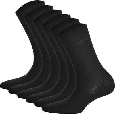 Produktbild von Hudson 6 Paar Damen Socken - Only 6-Pack, Strumpf, Komfortbund, Einfarbig Schwarz 39-42 (5,5-7,5 UK)