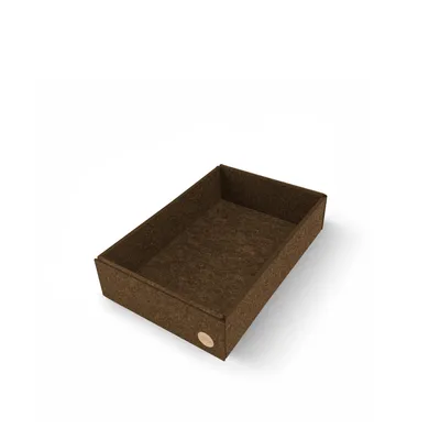 Produktbild von Aufbewahrungsbox CLEAN Filz 33 x 22 x 8 cm ohne Deckel in hellbraun meliert