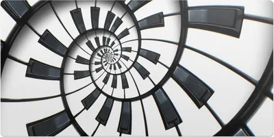 Produktbild von Spiralschlüssel– Schreibtischunterlage – Schreibtisch Tischunterlage – 90x45 cm – Unterlage Groß Schreibtischmatte