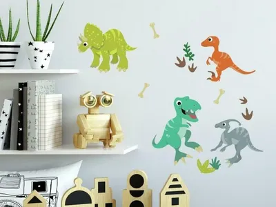 Produktbild von Lustige Dinosaurier-Wandsticker