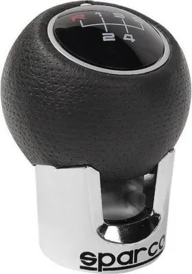 Produktbild von SPARCO Schaltknauf Schalthebel Schaltknopf Aluminium Kunstleder Schwarz Knauf