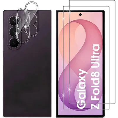 Produktbild von 2X Schutzglas für Samsung Galaxy Z Fold 8 Ultra Display Kamera Panzerfolie Screen 9H, KI-generiertes Bild