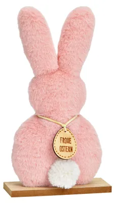 Produktbild von Oster Dekofigur Hase, in weiß aus Plüsch als Frühjahresdeko