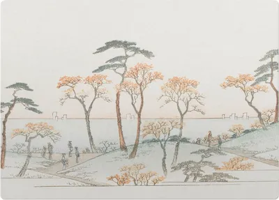 Produktbild von Bäume am Wasser – Bodenschutzmatte – Stuhlunterlage 140x100 cm – Rutschfest – Hartbodenmatte