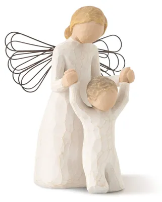 Schutzengel-Figur, handbemalt, 12,5 cm, Kunststein