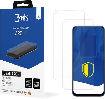 Produktbild von 3mk Display Schutzfolie ARC+ für Realme 7 5G  0,17mm Self-Heal (2 Stück)