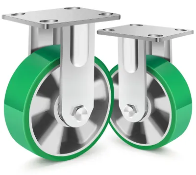 Imagen del producto de Ruedas para muebles de 150 mm de diámetro, fabricadas en aluminio, silenciosas y resistentes al desgaste, con una capacidad de carga de 550 kg