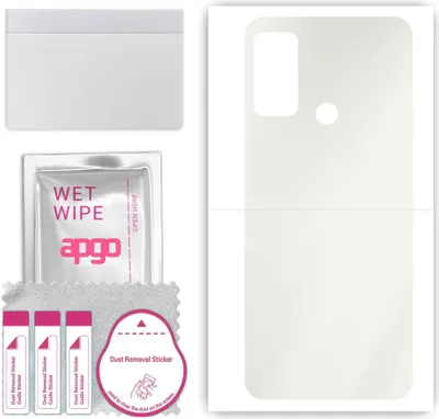 Produktbild von apgo Rückseite Schutzfolie, Matt, kompatibel mit Wiko Power U10, Hinten Hydrogel-Displayschutzfolie mit Positionierhilfe, kratzfest, einfache Montage