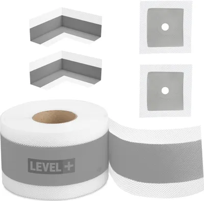 Produktbild von Dichtset Wandmanschetten Dichtband Innenecken unter Fliesen Dusche Bad SET G9