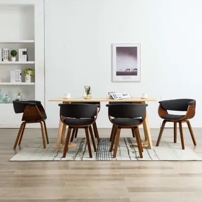 Produktbild von Esszimmerstühle 6 Stk. Grau Bugholz und Stoff , Esszimmerstühle Design 2024