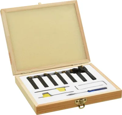 Produktbild von vidaXL 12-tlg. Drehmeißel-Set mit Wendeplatten 8x8 mm 70 mm