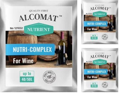 Produktbild von Hefenahrung Nährstoff ALCOMAT NUTRI-COMPLEX Nutrient Alkohol Gärhefe 3er Set
