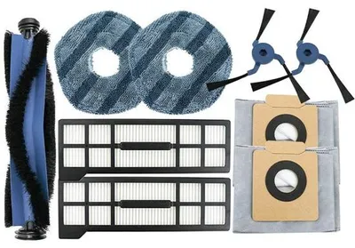 Produktbild von Accessoires-Set für Eufy X10 Pro Omni (1 Haarstrahler, 2 Filter, 2 Seitenborstel, 2 Schwämme, 2 Staubbeutel)
