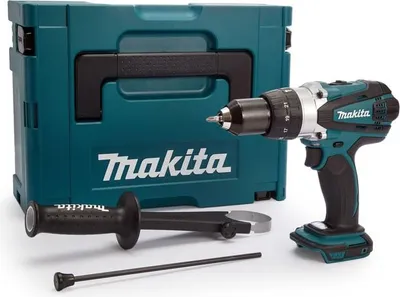 Produktbild von Makita DHP458ZJ, Schwarz, Blau